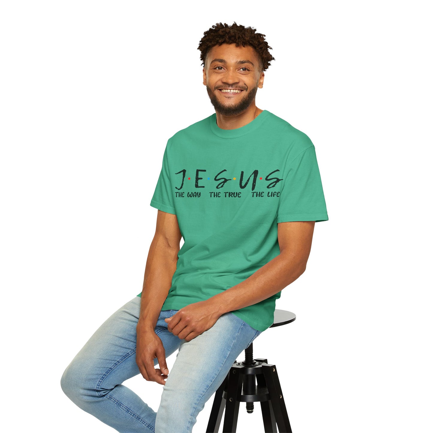 Christian Graphic Tee - Jesus The Way The Truth The Life Unisex T-shirt