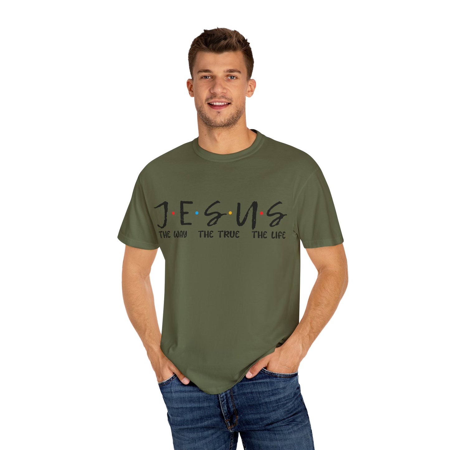 Christian Graphic Tee - Jesus The Way The Truth The Life Unisex T-shirt