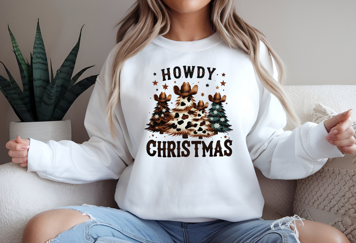 Christmas Crewneck Sweatshirt - Howdy Design