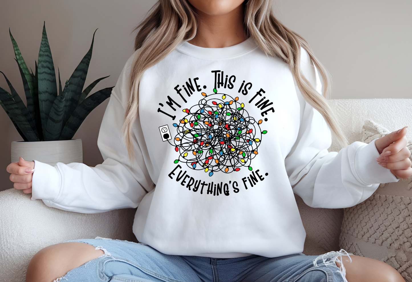 Christmas Lights Chaos Sweatshirt