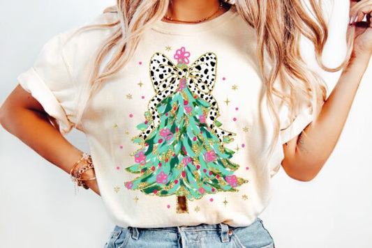 Glitter Christmas Tree Tee