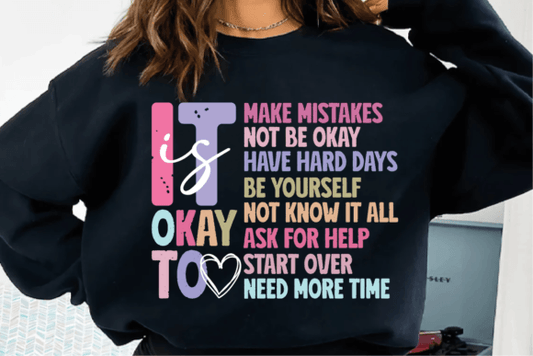 Retro It's Okay Mental Health Sweatshirt