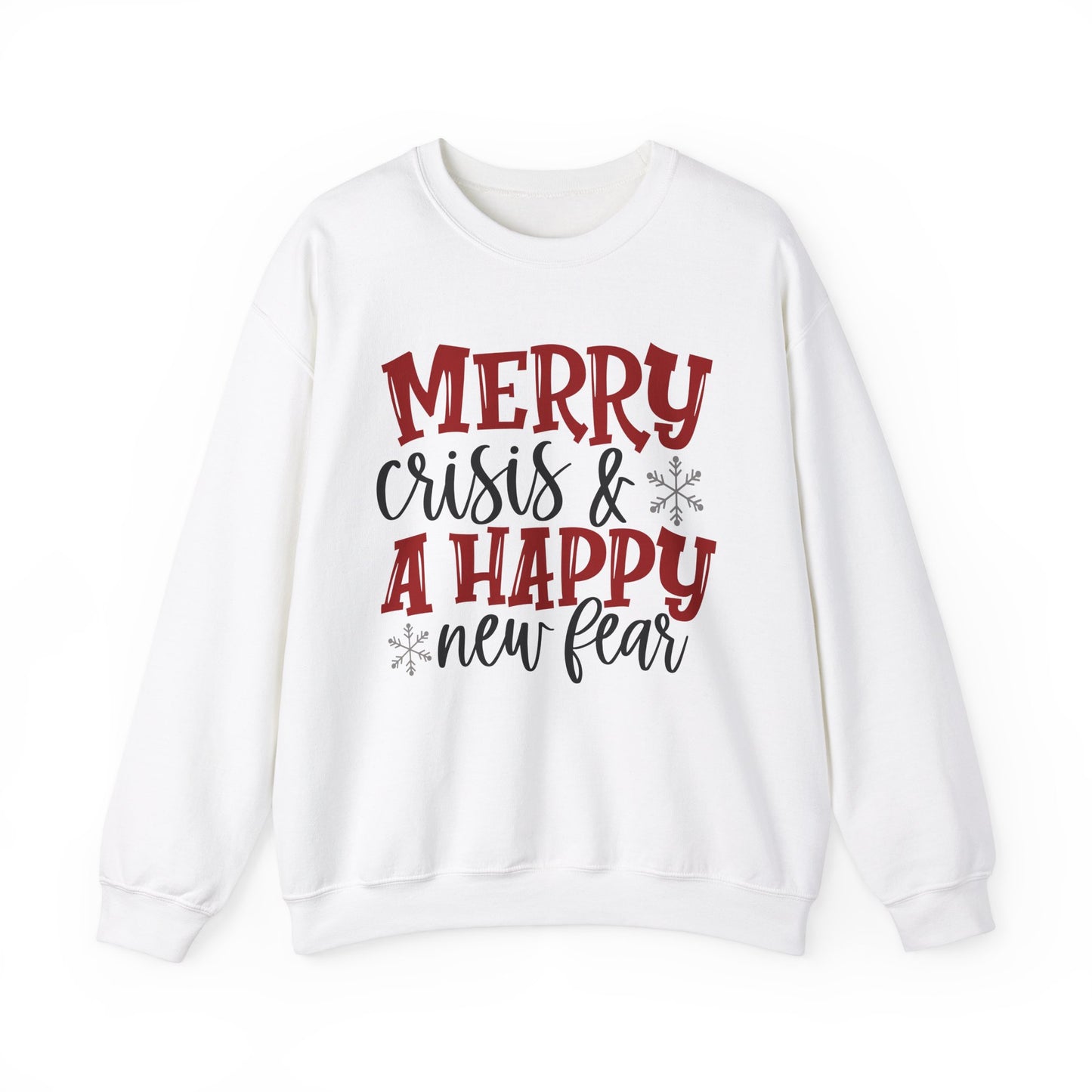 Merry Crisis & Happy New Year Sweatshirt - Unisex Crewneck