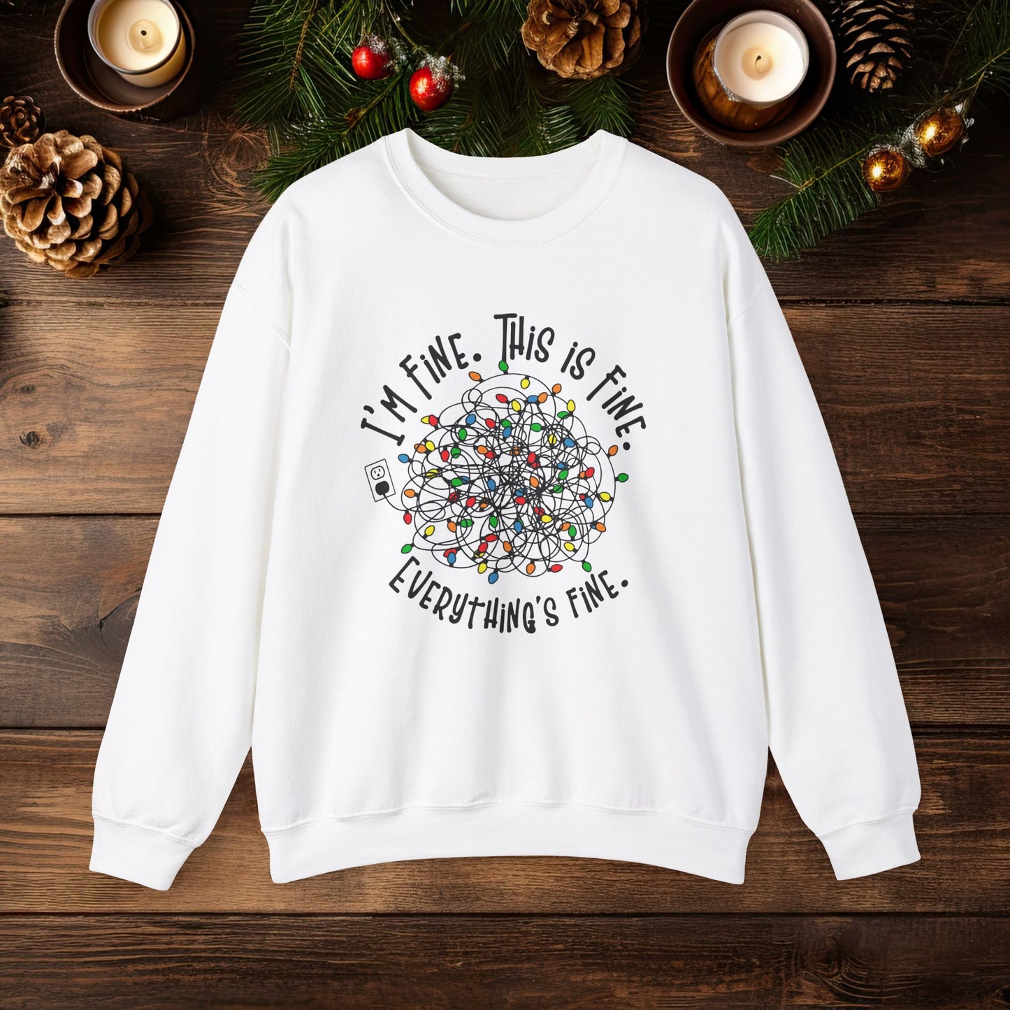 Christmas Lights Chaos Sweatshirt