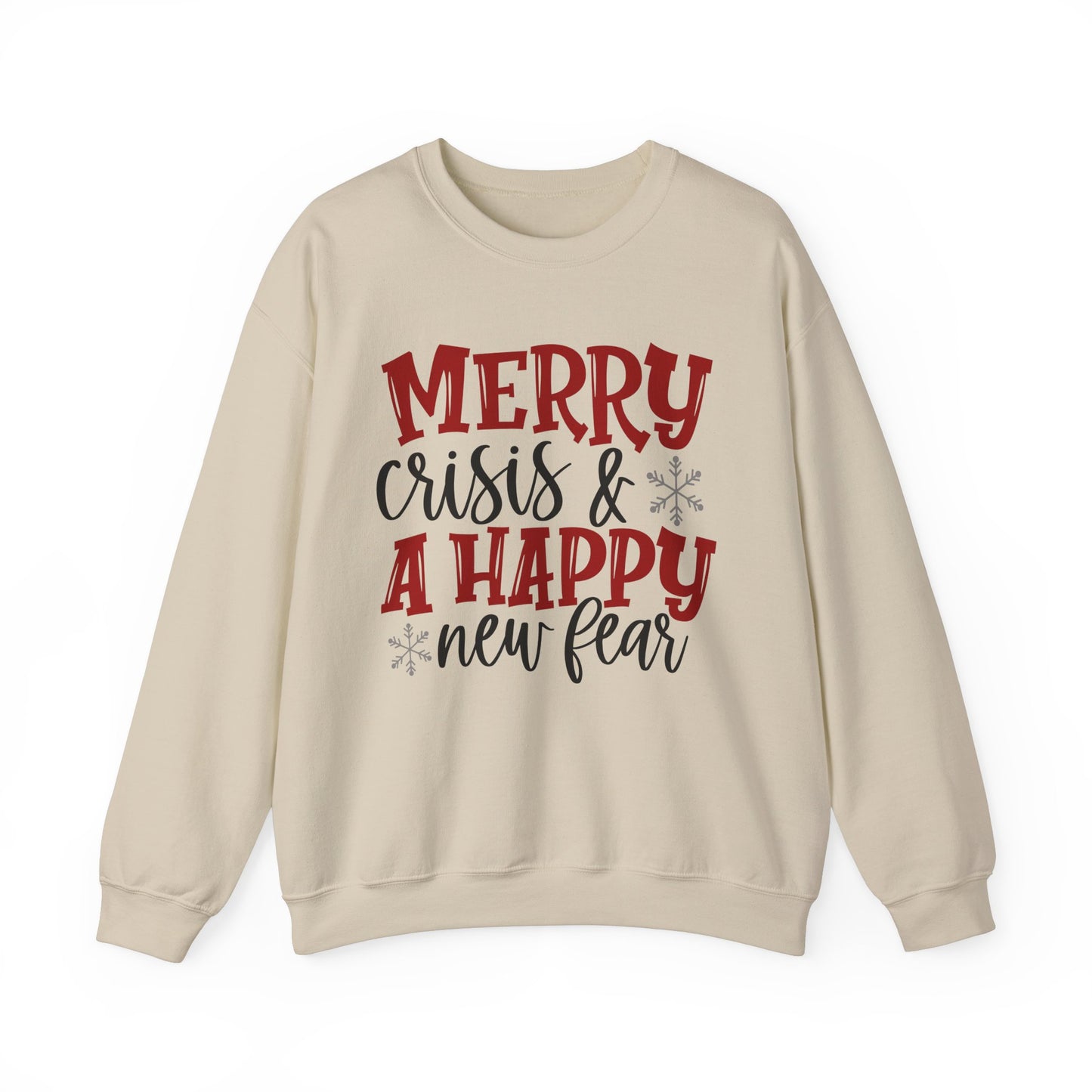 Merry Crisis & Happy New Year Sweatshirt - Unisex Crewneck