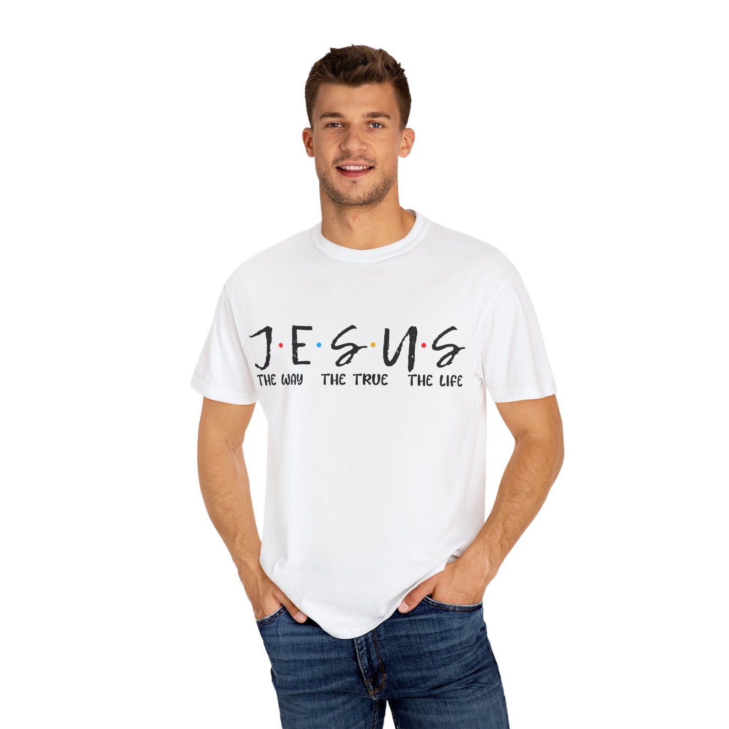 Christian Graphic Tee - Jesus The Way The Truth The Life Unisex T-shirt