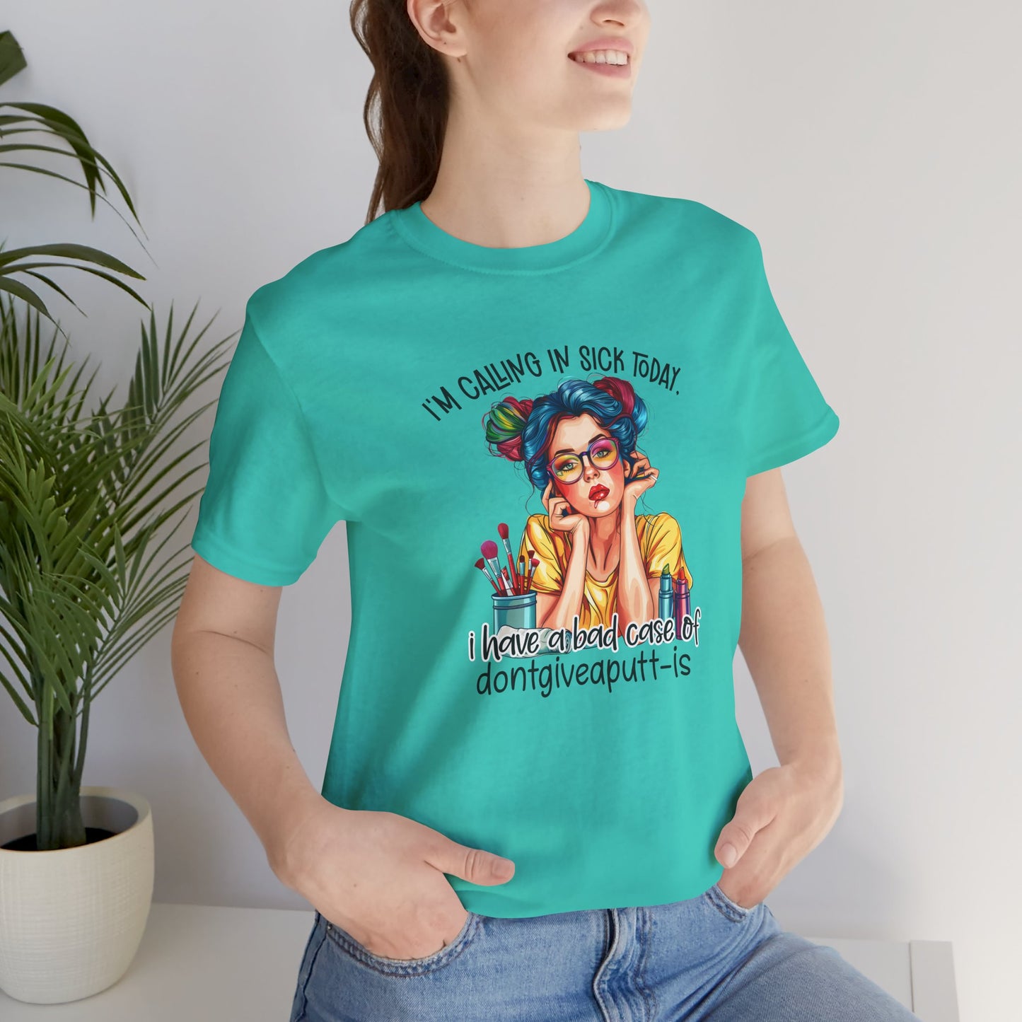 Funny Tee: Calling in Sick to Work Short Sleeve T-shirt